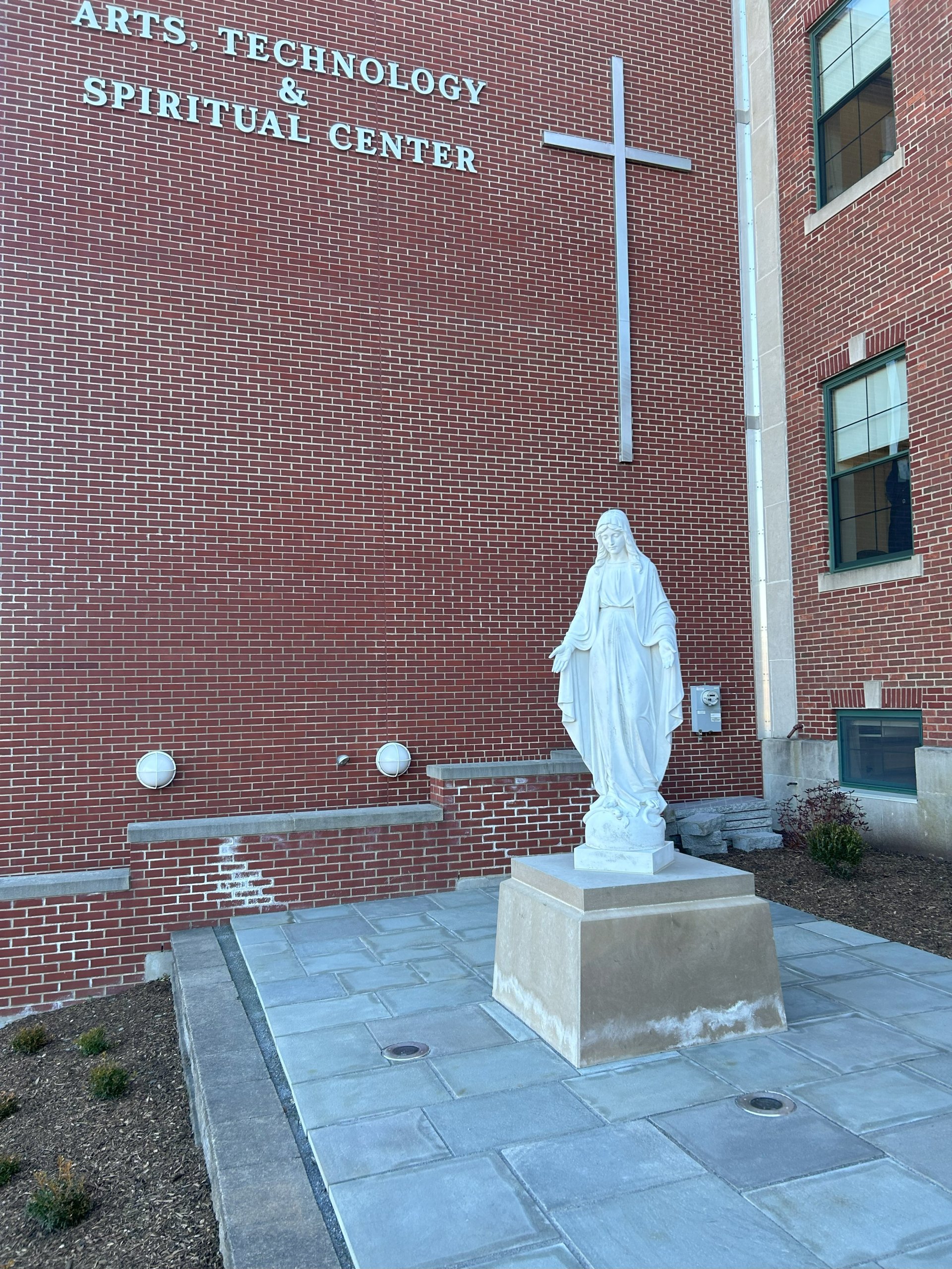 Statue of Mary Relocated Completed