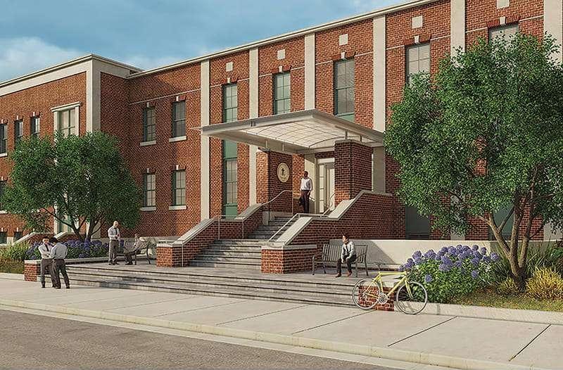 New Main Entrance and Administrative Offices Rendering 