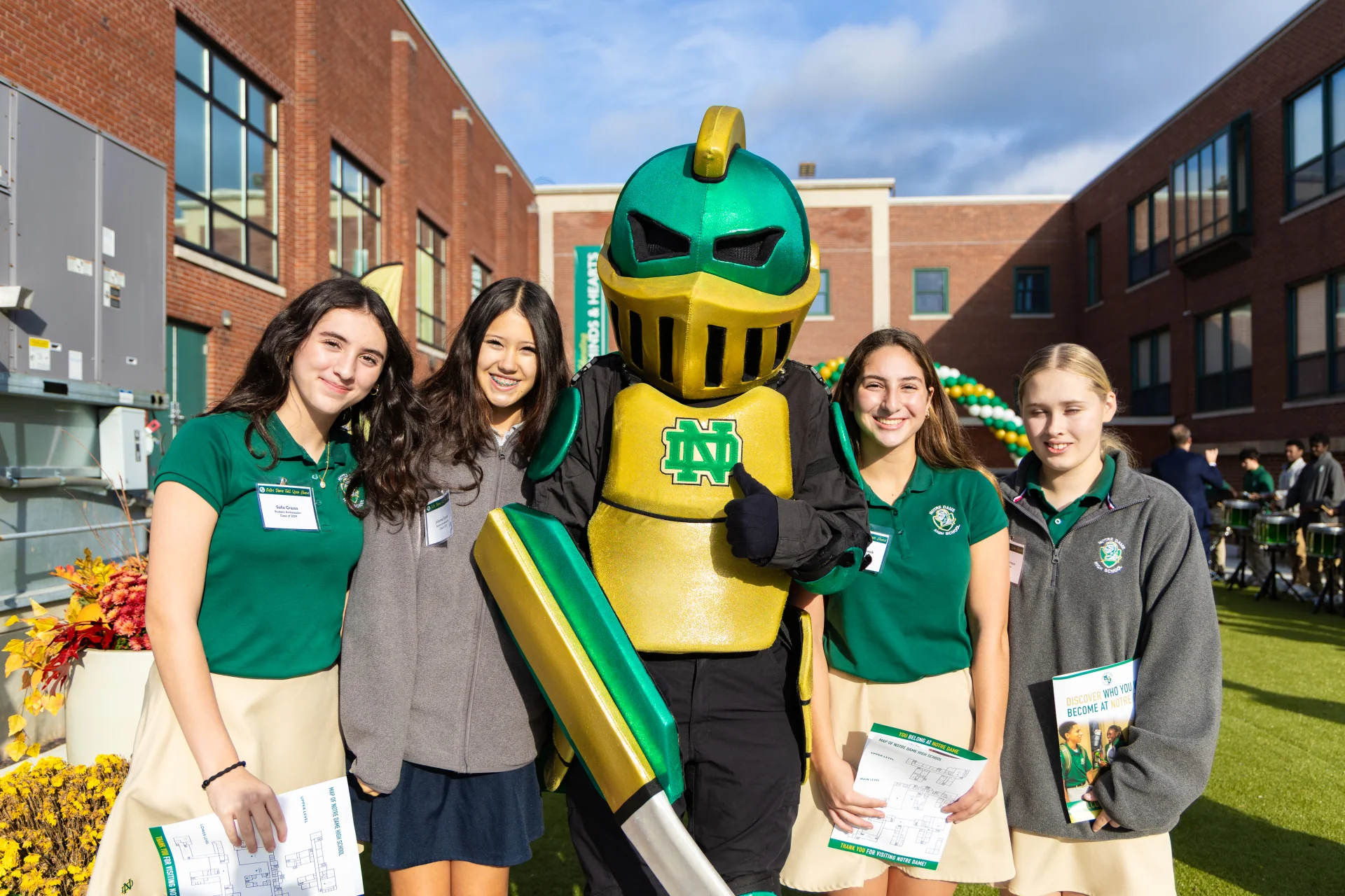 ND robotics students working on robot