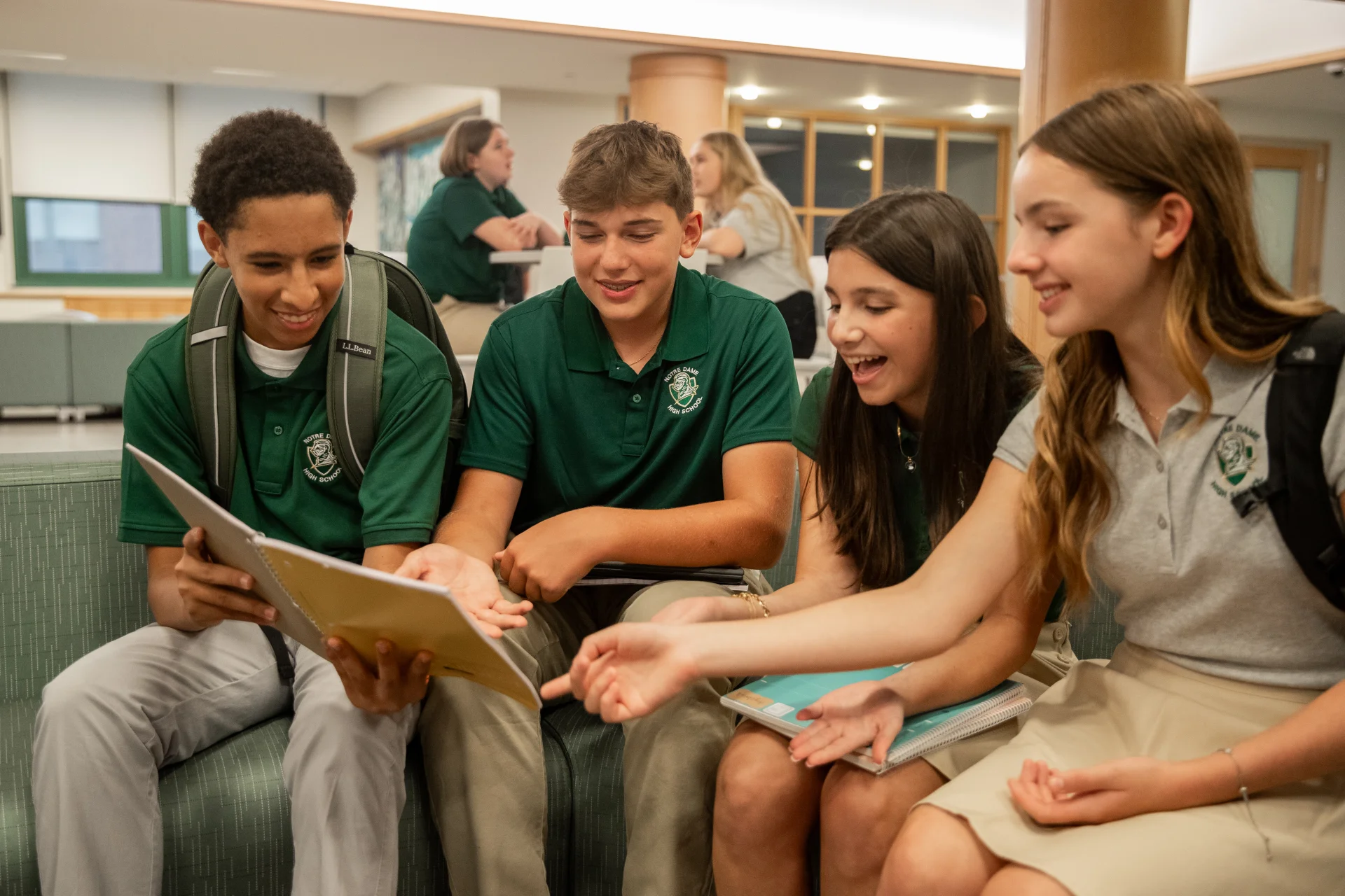 The Notre Dame Student  Notre Dame is an academic community where cultivating hearts and minds is built on family, tradition and service. Our students develop the Character to Lead, the Compassion to Serve, and the Confidence to Excel in life beyond high school through an environment that is both challenging and nurturing.  Learn more